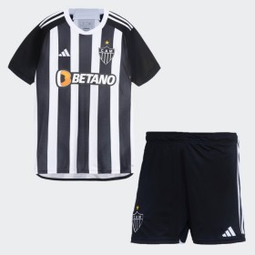 Koszulka Atlético Mineiro Dziecięcy Domowe 2024-25 Koszulki Piłkarskie Krótki Rękaw